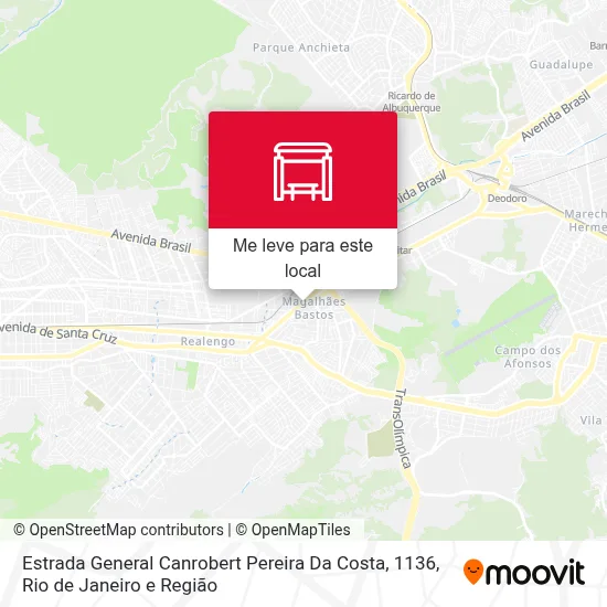 Estrada General Canrobert Pereira Da Costa, 1136 mapa