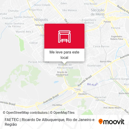 FAETEC | Ricardo De Albuquerque mapa