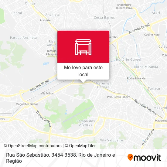 Rua São Sebastião, 3454-3538 mapa