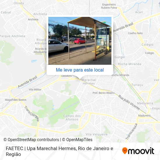 FAETEC | Upa Marechal Hermes mapa