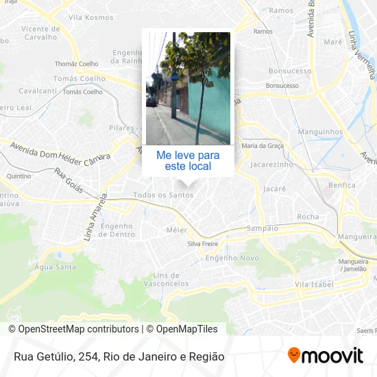 Rua Getúlio, 254 mapa