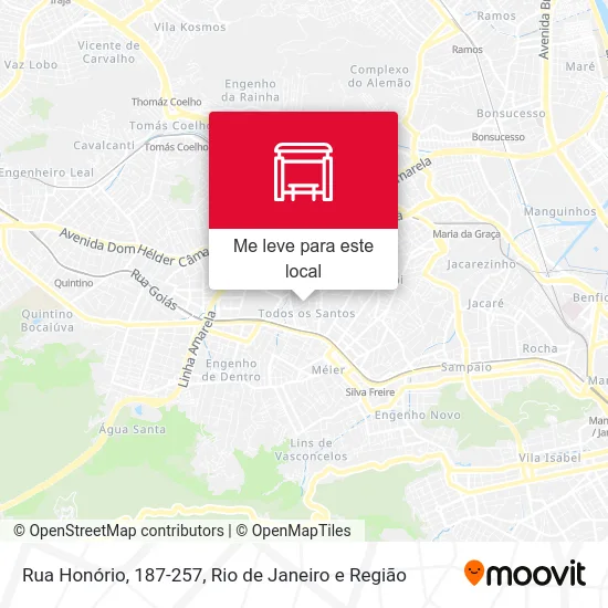 Rua Honório, 187-257 mapa