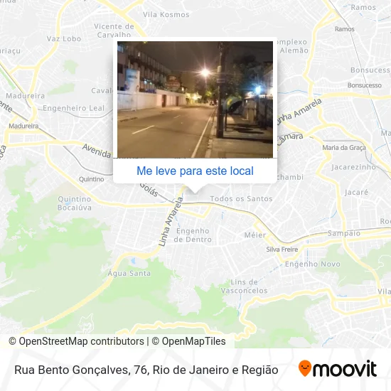 Rua Bento Gonçalves, 76 mapa