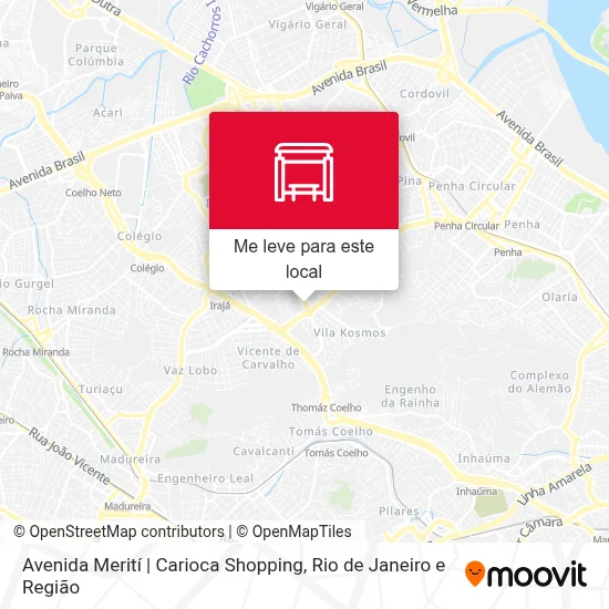 Avenida Merití | Carioca Shopping mapa