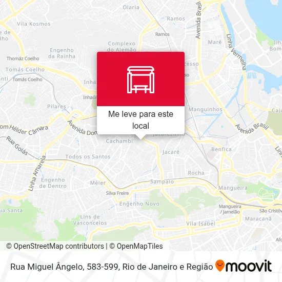 Rua Miguel Ângelo, 583-599 mapa