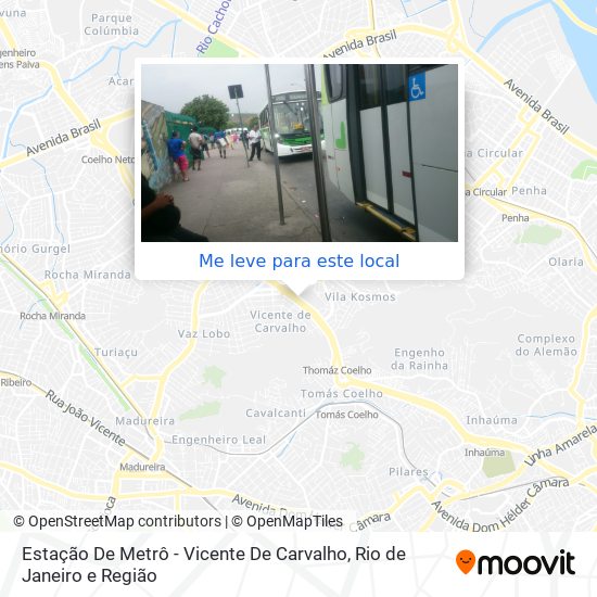 Estação De Metrô - Vicente De Carvalho mapa