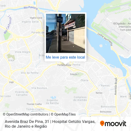 Avenida Braz De Pina, 31 | Hospital Getúlio Vargas mapa