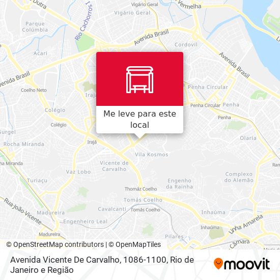 Avenida Vicente De Carvalho, 1086-1100 mapa