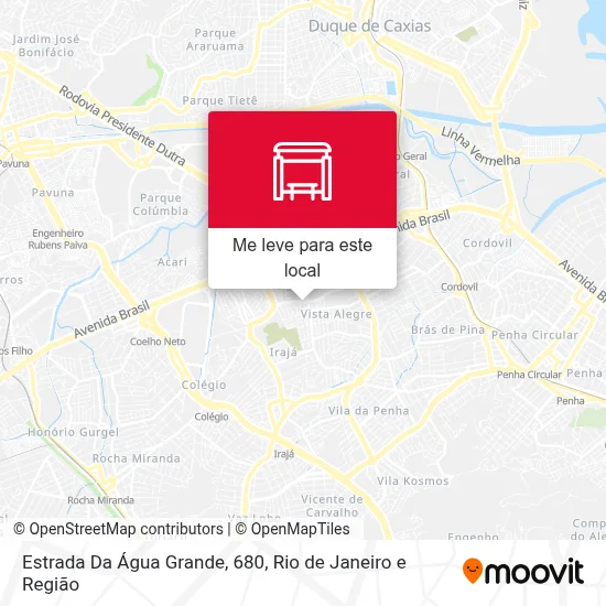 Estrada Da Água Grande, 680 mapa