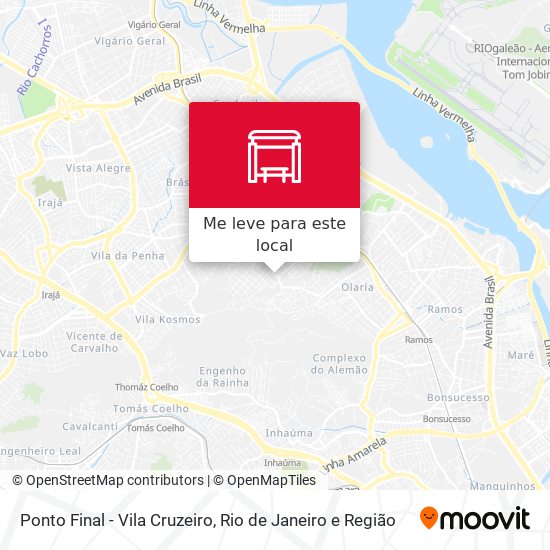 Ponto Final - Vila Cruzeiro mapa