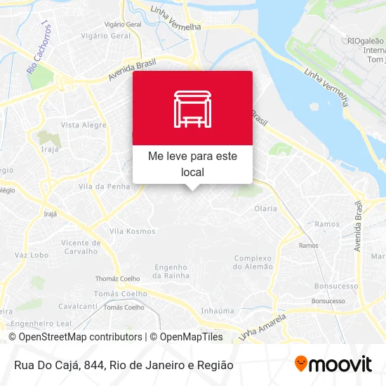 Rua Do Cajá, 844 mapa