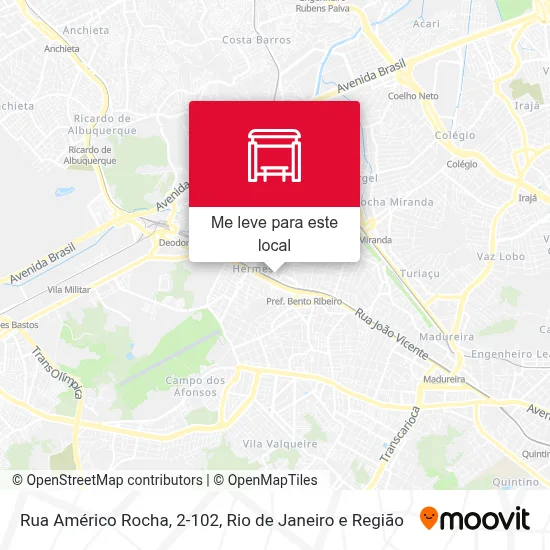 Rua Américo Rocha, 2-102 mapa