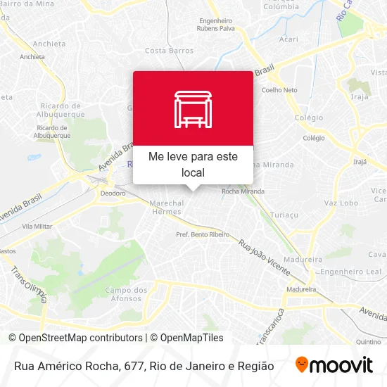 Rua Américo Rocha, 677 mapa