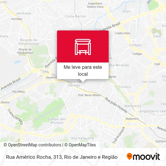 Rua Américo Rocha, 313 mapa
