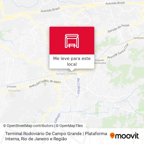 Terminal Rodoviário De Campo Grande | Plataforma Interna mapa