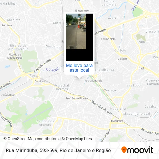 Rua Mirinduba, 593-599 mapa