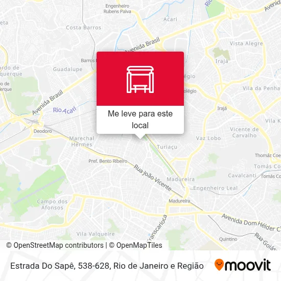 Estrada Do Sapê, 538-628 mapa