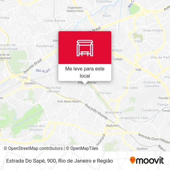 Estrada Do Sapê, 900 mapa