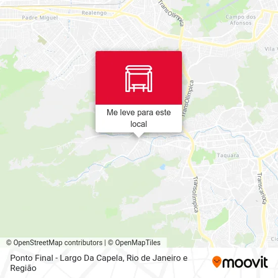 Ponto Final - Largo Da Capela mapa