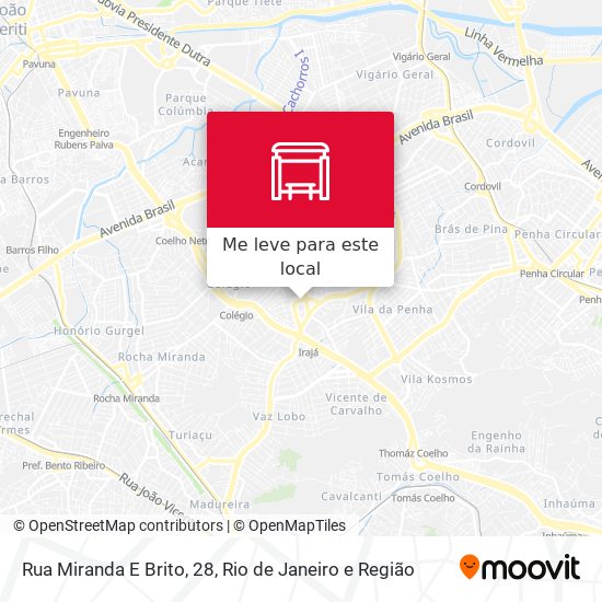 Rua Miranda E Brito, 28 mapa