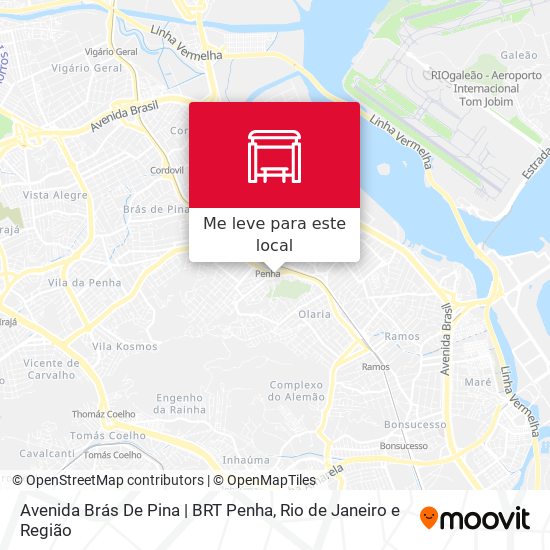 Avenida Brás De Pina | BRT Penha mapa