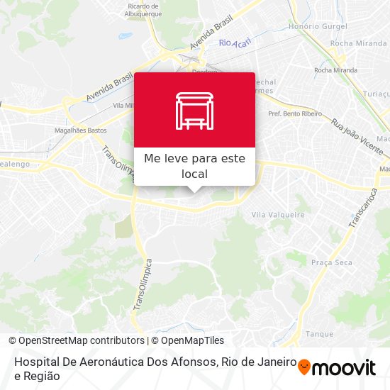 Hospital De Aeronáutica Dos Afonsos mapa