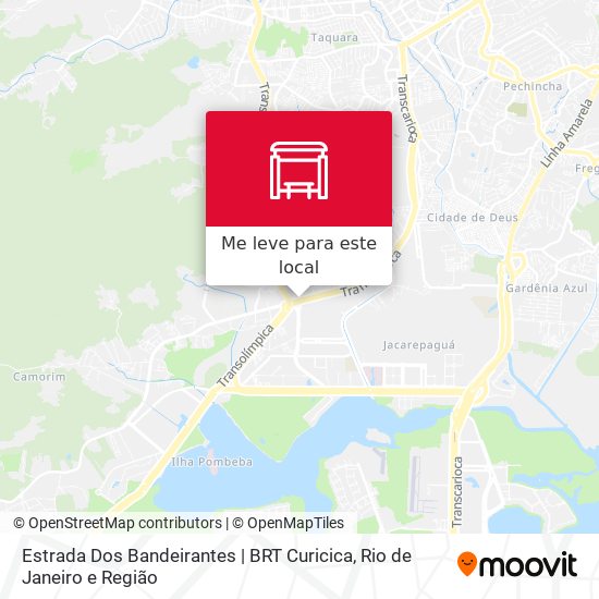 Estrada Dos Bandeirantes | BRT Curicica mapa