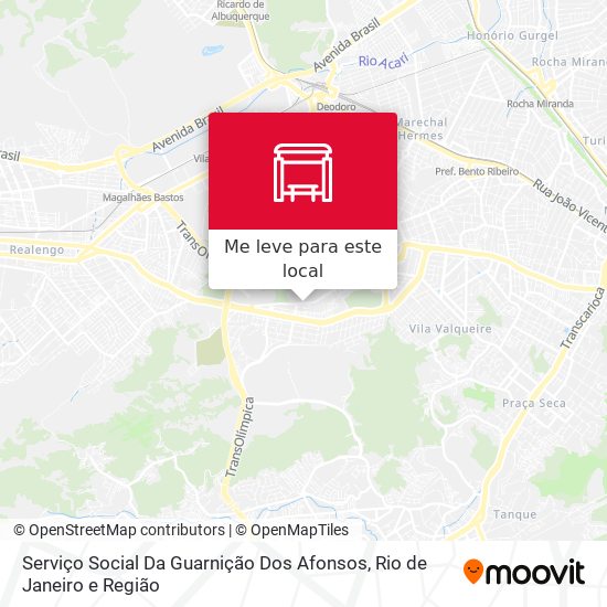 Serviço Social Da Guarnição Dos Afonsos mapa