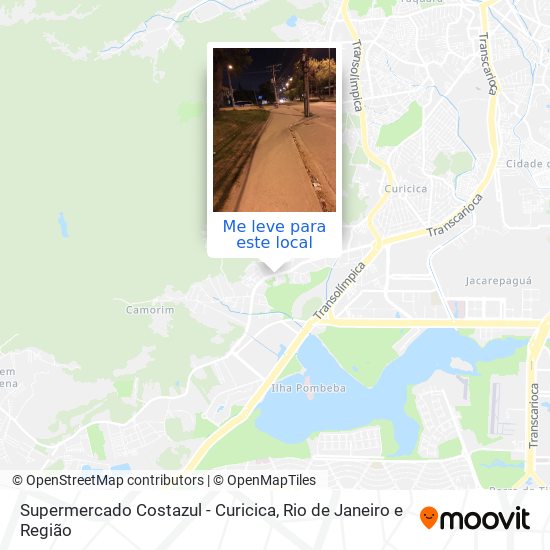 Supermercado Costazul - Curicica mapa