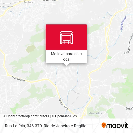 Rua Letícia, 346-370 mapa