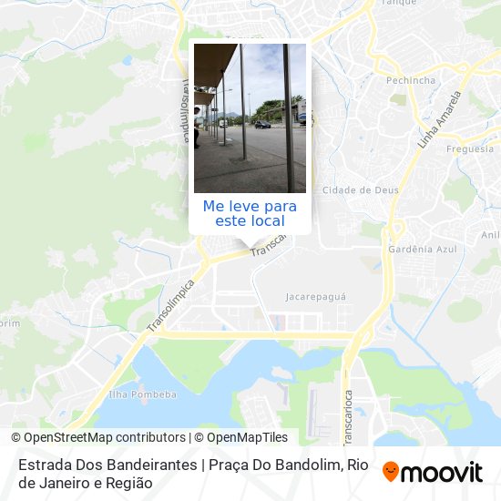 Estrada Dos Bandeirantes | Praça Do Bandolim mapa