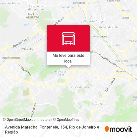 Avenida Marechal Fontenele, 154 mapa