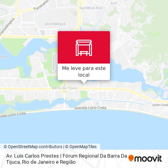 Av. Luís Carlos Prestes | Fórum Regional Da Barra Da Tijuca mapa