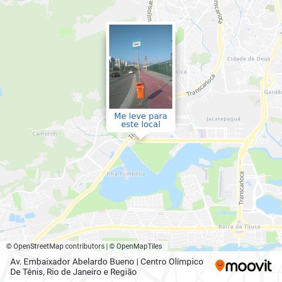 Av. Embaixador Abelardo Bueno | Centro Olímpico De Tênis mapa