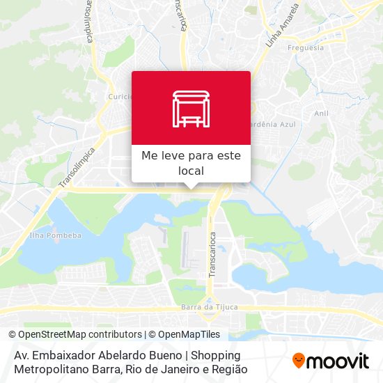 Av. Embaixador Abelardo Bueno | Shopping Metropolitano Barra mapa