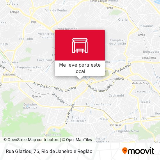Rua Glaziou, 76 mapa