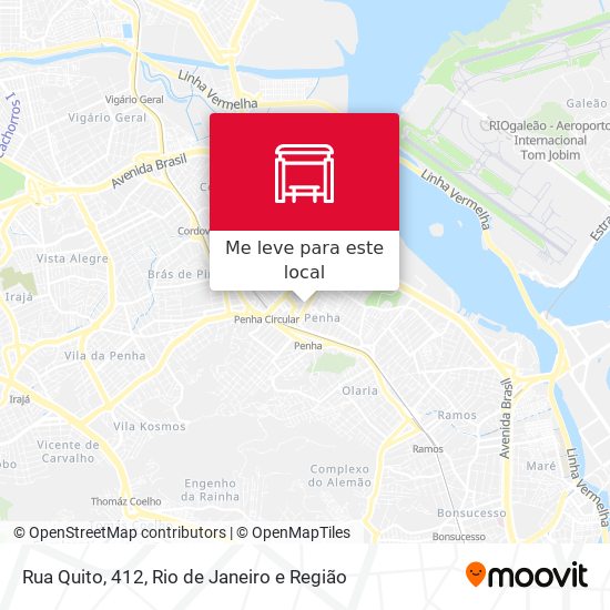 Rua Quito, 412 mapa