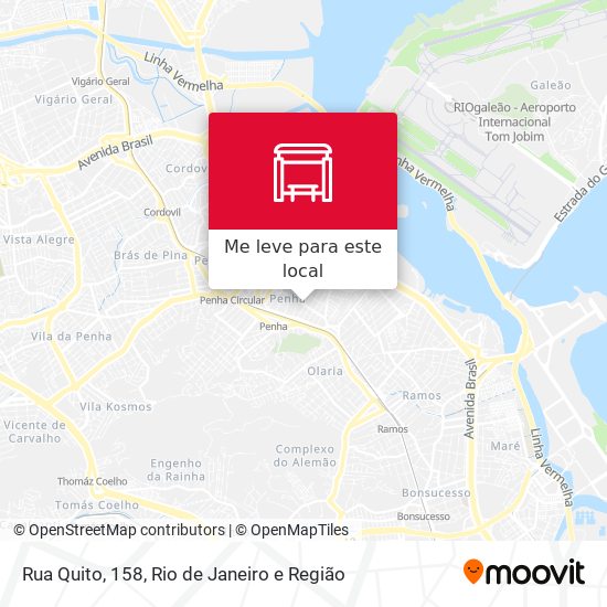 Rua Quito, 158 mapa