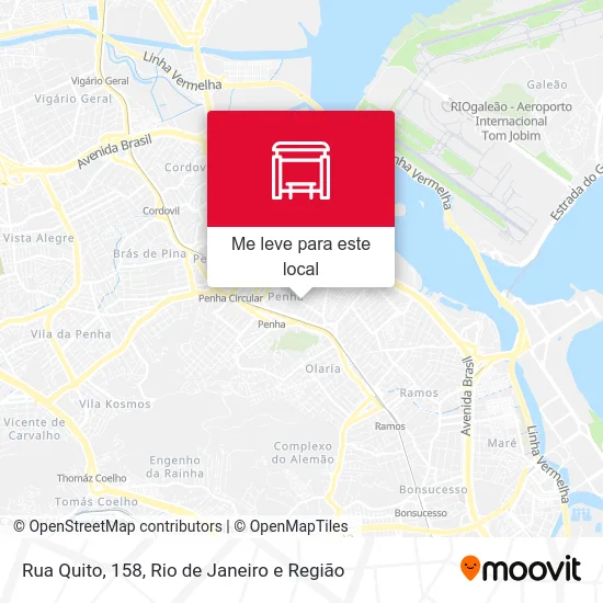 Rua Quito, 158 mapa