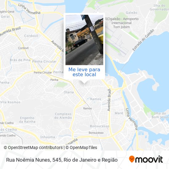Rua Noêmia Nunes, 545 mapa