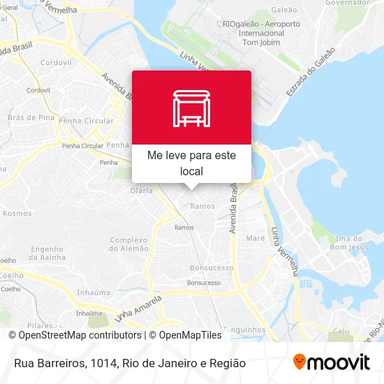 Rua Barreiros, 1014 mapa