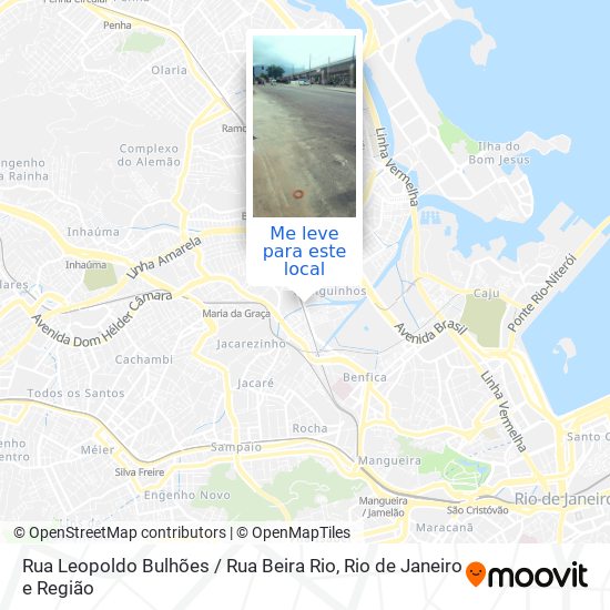 Rua Leopoldo Bulhões / Rua Beira Rio mapa