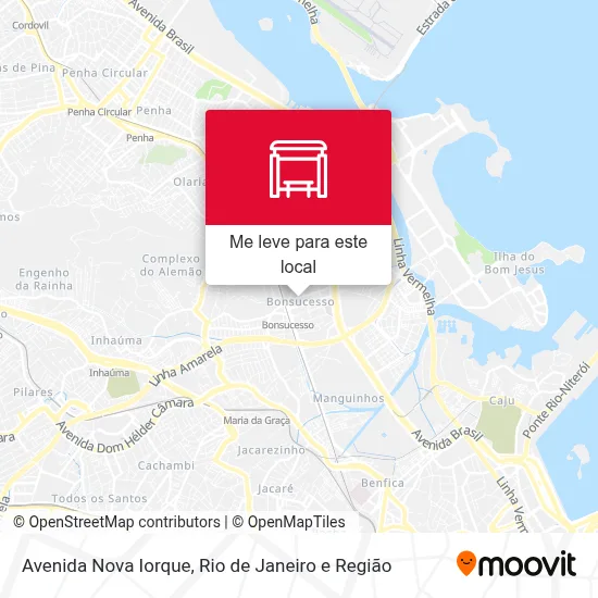 Avenida Nova Iorque mapa