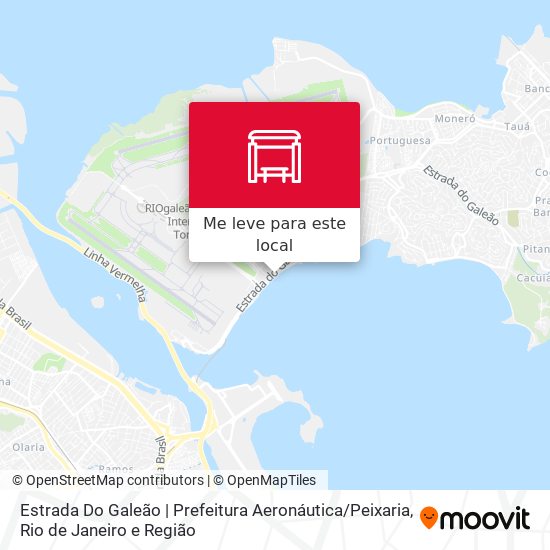 Estrada Do Galeão | Prefeitura Aeronáutica / Peixaria mapa