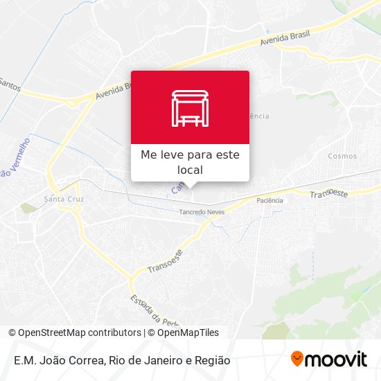 E.M. João Correa mapa