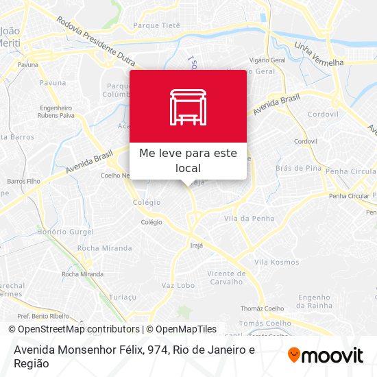 Avenida Monsenhor Félix, 974 mapa