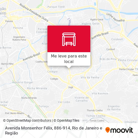 Avenida Monsenhor Félix, 886-914 mapa