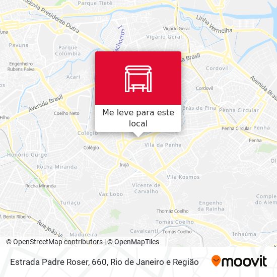 Estrada Padre Roser, 660 mapa