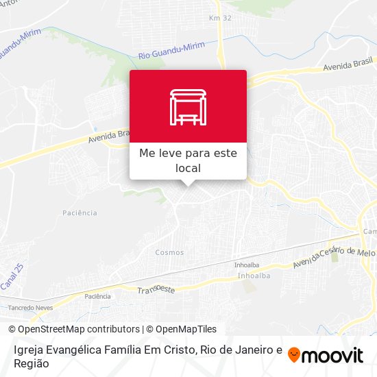 Igreja Evangélica Família Em Cristo mapa