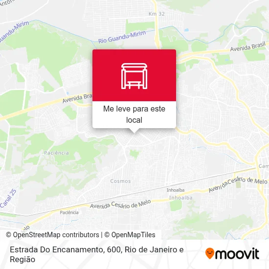 Estrada Do Encanamento, 600 mapa